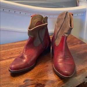 Cute leather booties